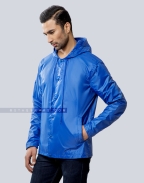 Premium Windbreaker Royal Blue Coach Jacket Front Side