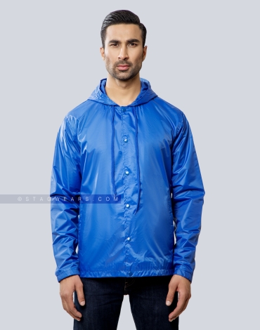 Premium Windbreaker Royal Blue Coach Jacket