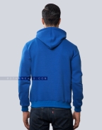 Royal Blue Pullover Fleece Hoodie Back
