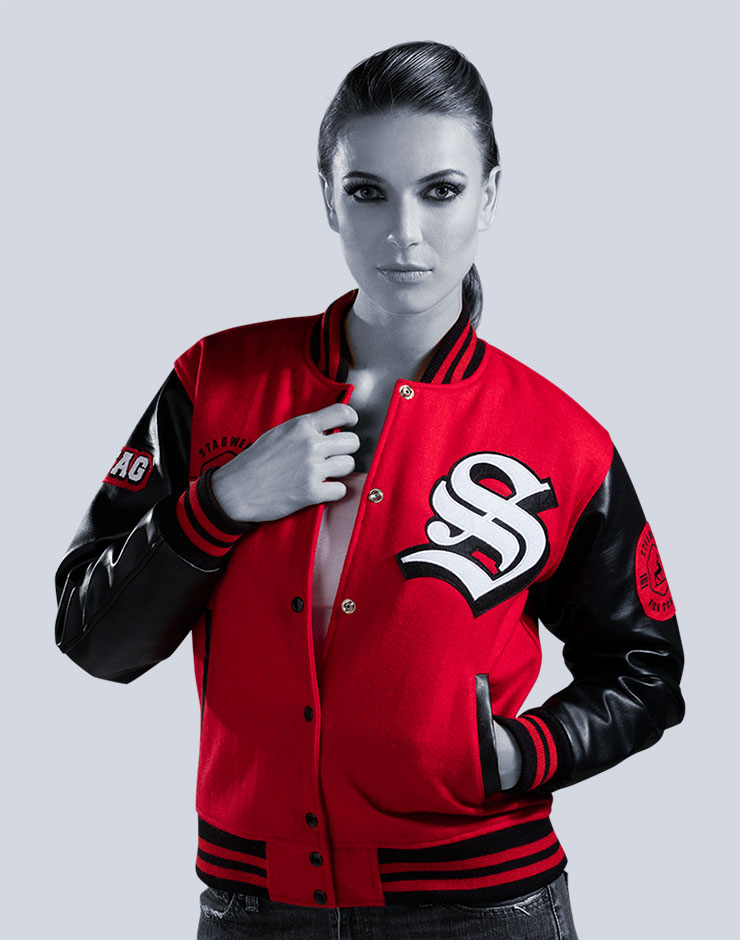 Custom Faux Leather Varsity Jackets
