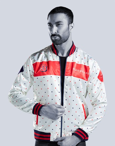 Custom Satin Jackets - Decorative Pattern