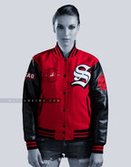 Varsity Letterman Jacket Faux Leather Customized