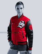 Varsity Letterman Jacket Faux Leather Mens Women Jackets