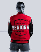 Varsity Letterman Jacket Faux Leather