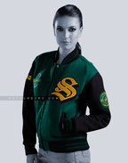 Custom Varsity Letterman Jacket Cotton Fleece