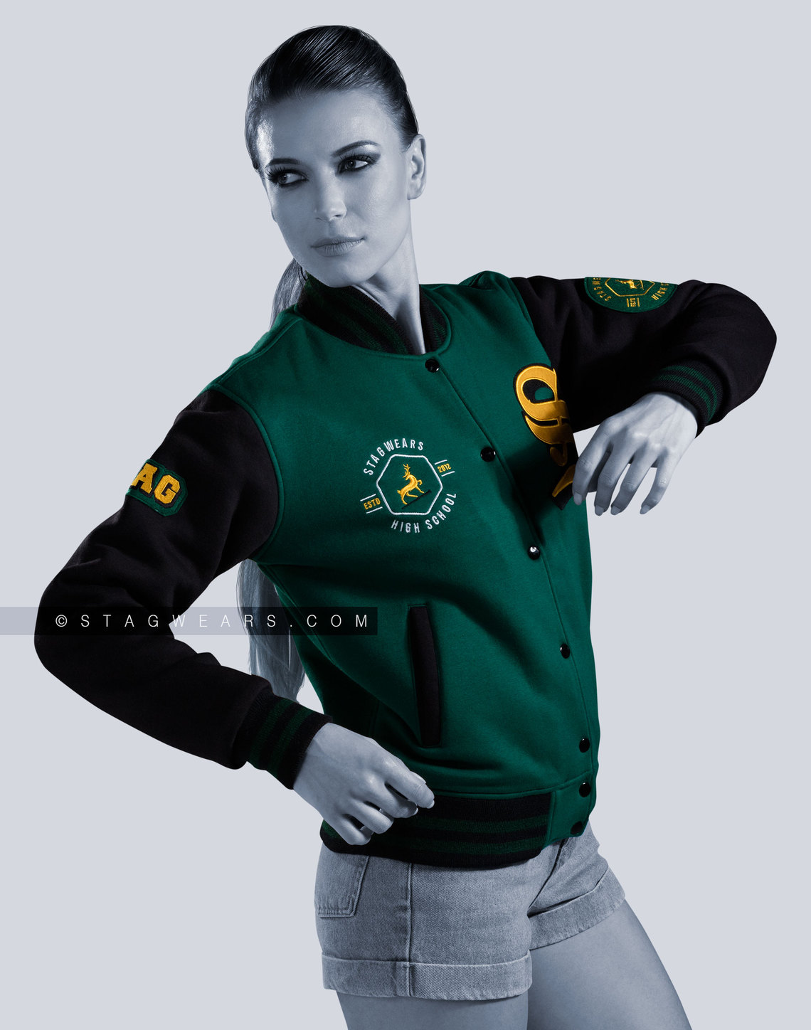 Varsity Letterman Jacket Cotton Fleece Custom