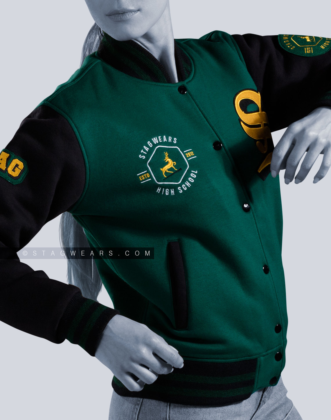 Varsity Letterman Jackets Cotton Fleece