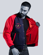Custom Varsity Letterman Jacket Fleece Reversible Satin