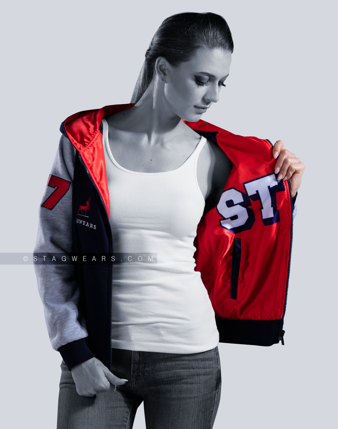 Custom Cotton Fleece Hoodies Reversible