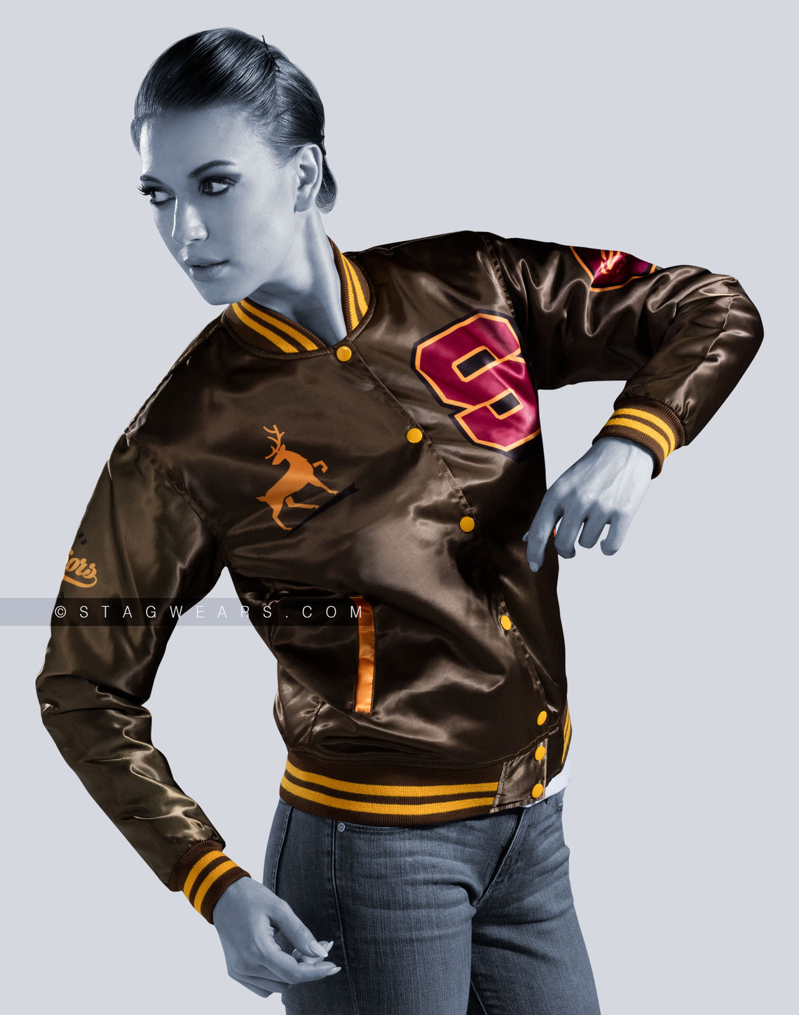 Varsity Letterman Jacket Satin Jackets