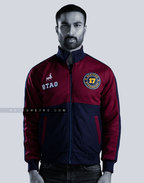 Custom Track Jackets Cotton Fleece Reversible Baseball Year 12