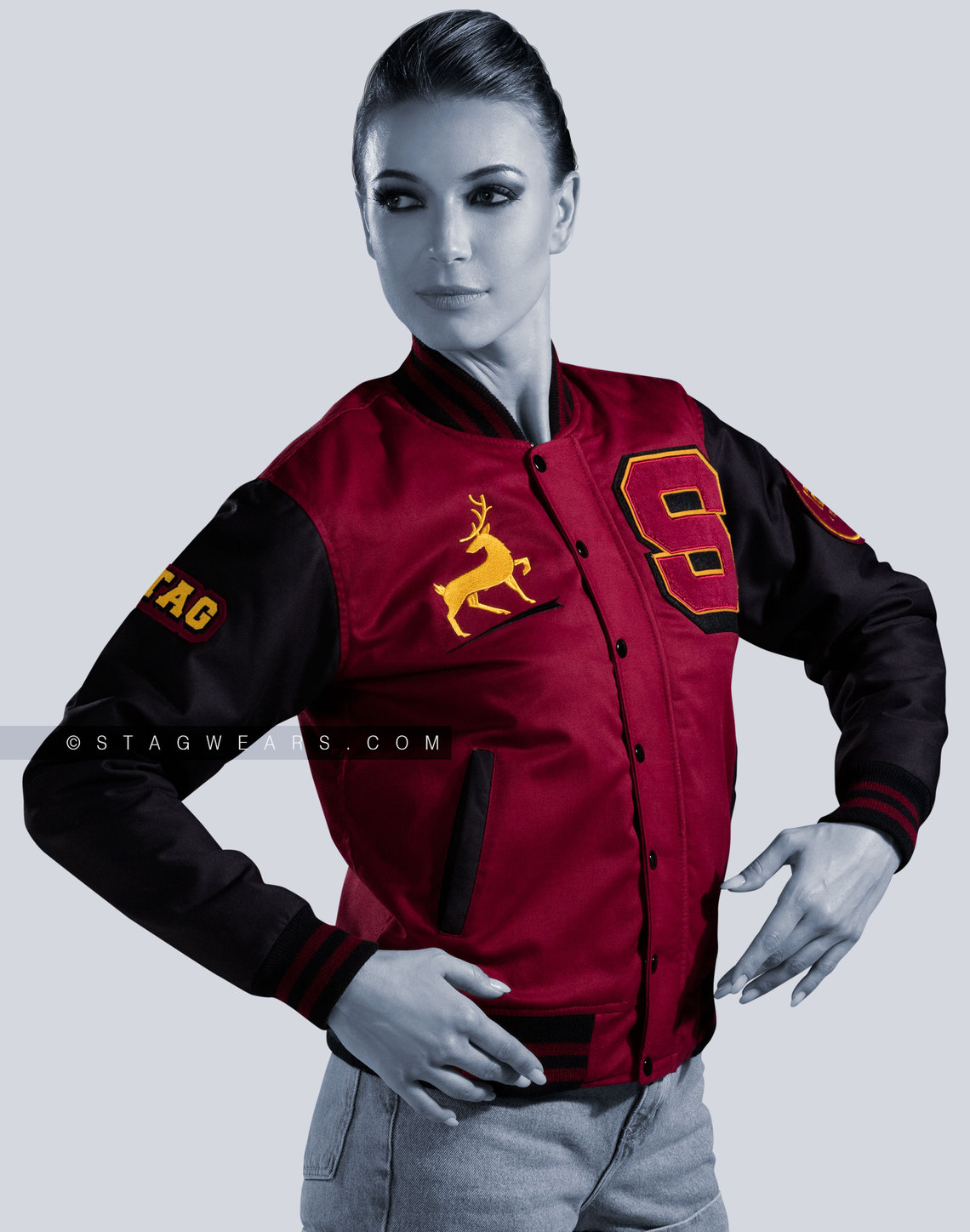 Varsity Letterman Jacket Cotton Twill Embroidery Patches