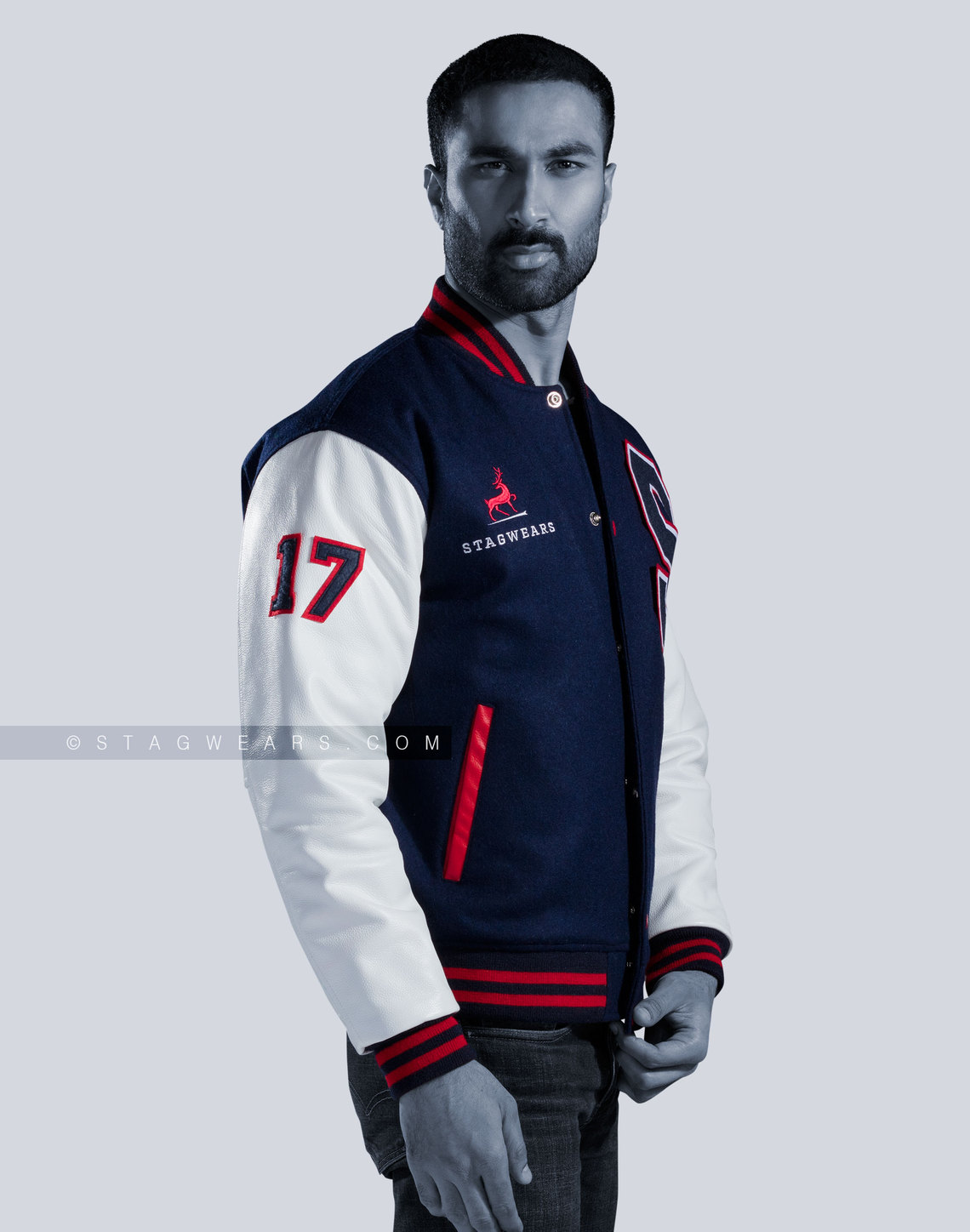 Customized Team Seniors Varsity Letterman Jacket Leather