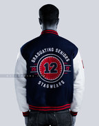 HighSchool Seniors Varsity Letterman Jacket Leather