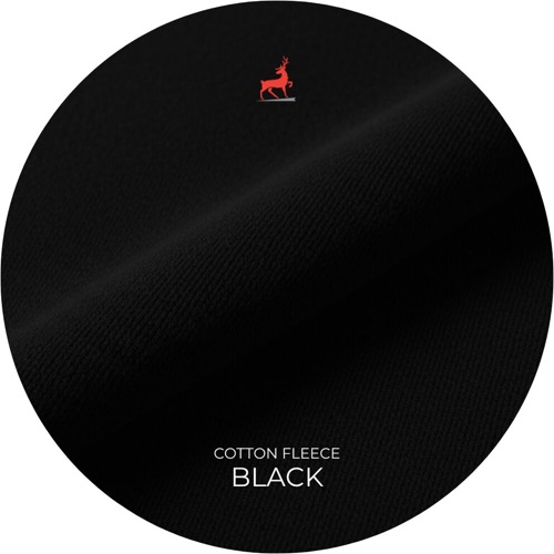 Black Cotton Fleece
