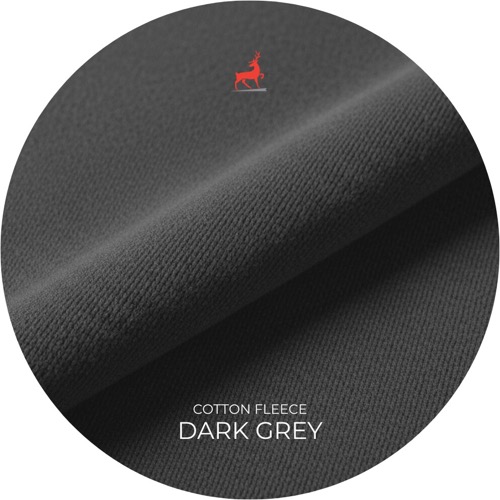 Dark Grey Cotton Fleece