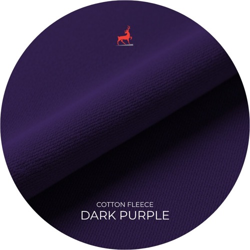 Dark Purple Cotton Fleece