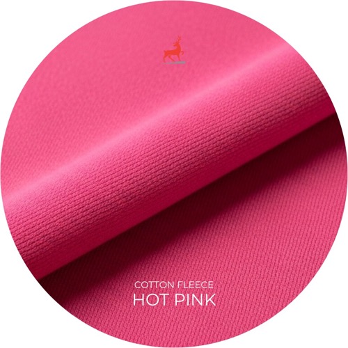 Hot Pink Cotton Fleece