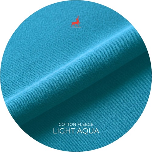 Light Aqua Cotton Fleece