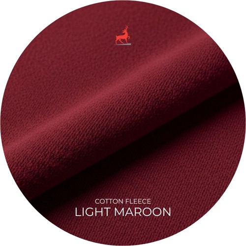 Light Maroon Cotton Fleece