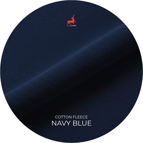 Navy Blue Cotton Fleece