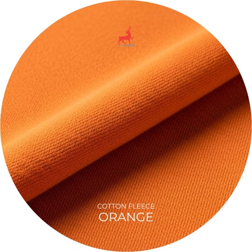 Orange Cotton Fleece