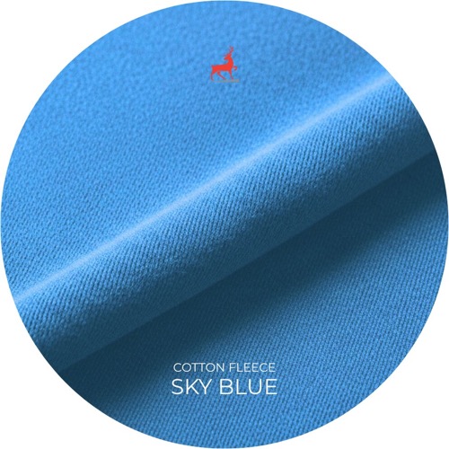 Sky Blue Cotton Fleece