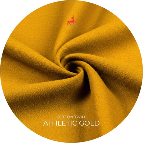 Athletic Gold Cotton Twill