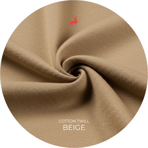 Beige Cotton Twill