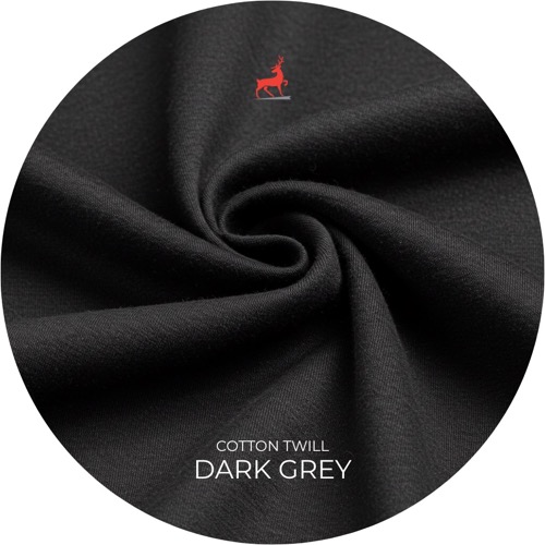 Dark Grey Cotton Twill