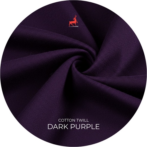 Dark Purple Cotton Twill