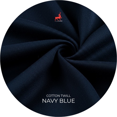 Navy Blue Cotton Twill