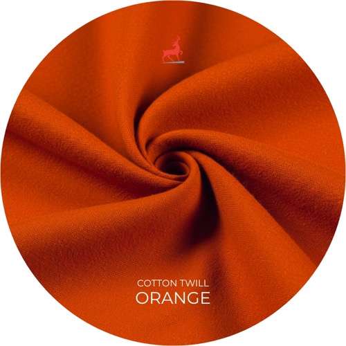 Orange Cotton Twill