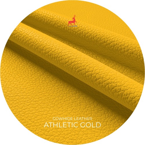 Athletic Gold Cowhide Leather
