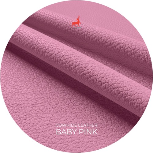 Baby Pink Cowhide Leather