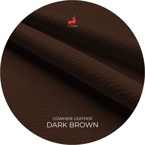 Dark Brown Cowhide Leather