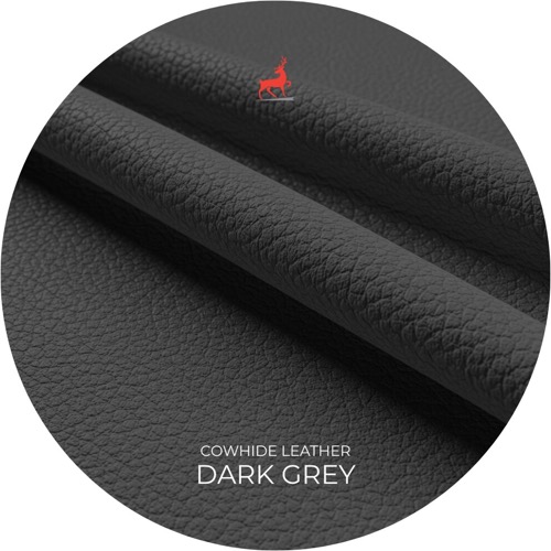 Dark Grey Cowhide Leather