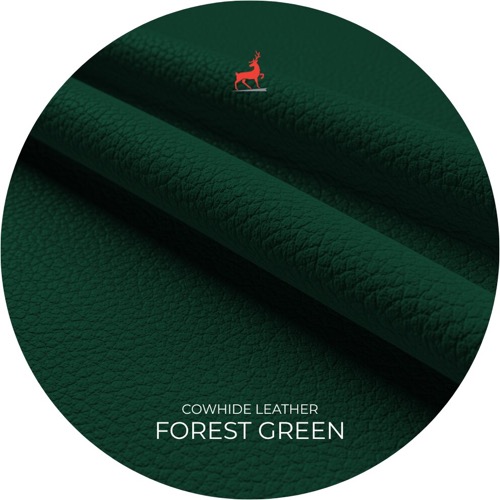 Forest Green Cowhide Leather