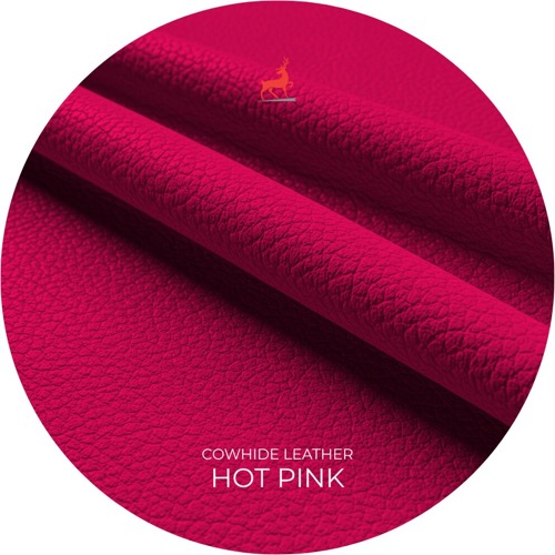 Hot Pink Cowhide Leather