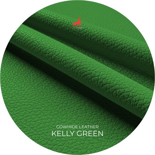 Kelly Green Cowhide Leather