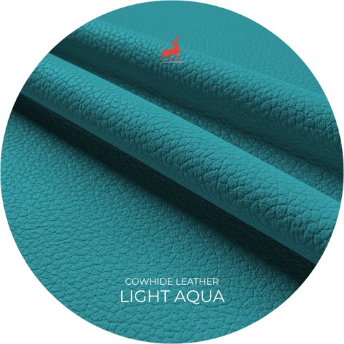 Light Aqua Cowhide Leather