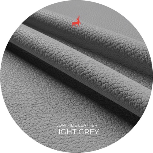 Light Grey Cowhide Leather