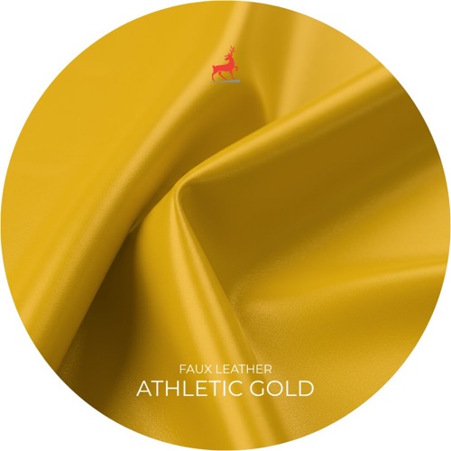 Athletic Gold Faux Leather