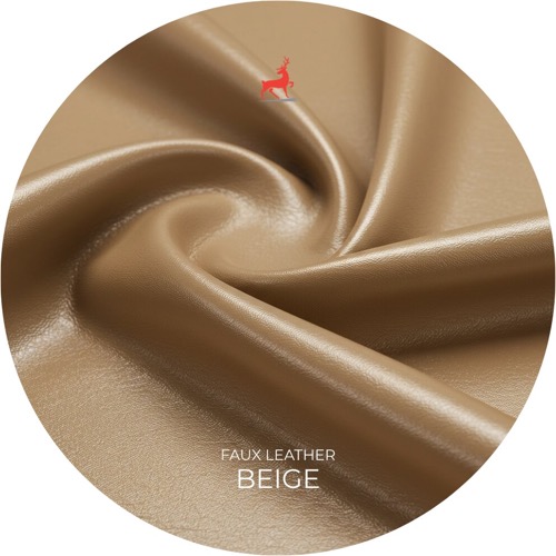 Beige Faux Leather