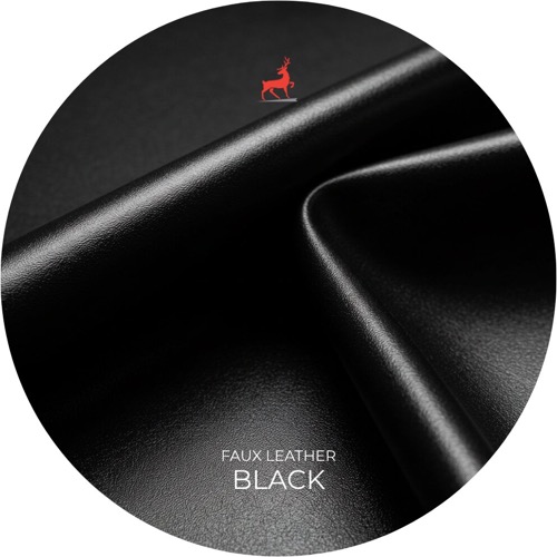 Black Faux Leather
