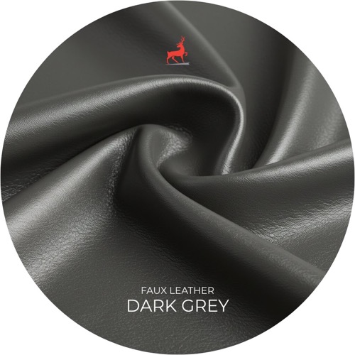 Dark Grey Faux Leather