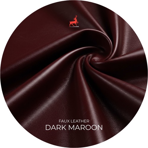 Dark Maroon Faux Leather