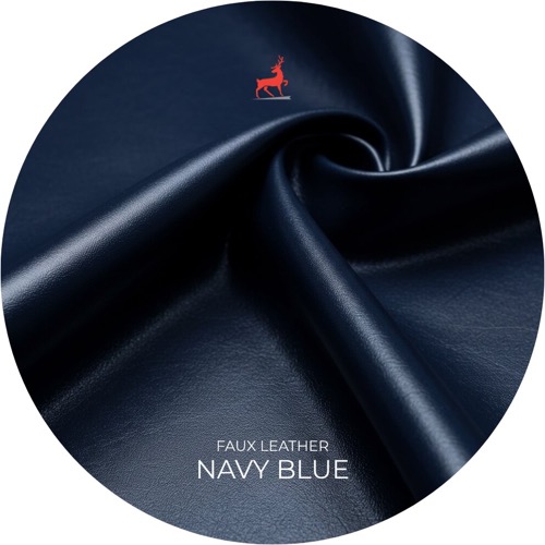 Navy Blue Faux Leather