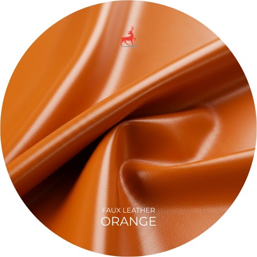 Orange Faux Leather