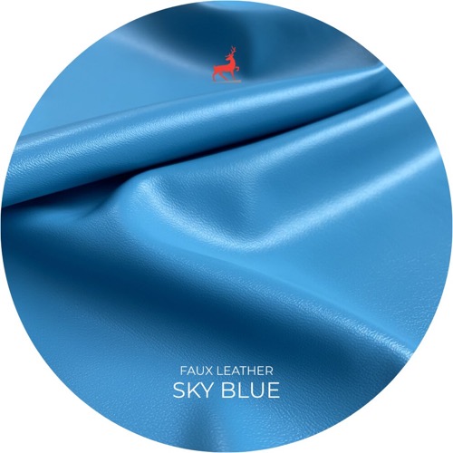 Sky Blue Faux Leather